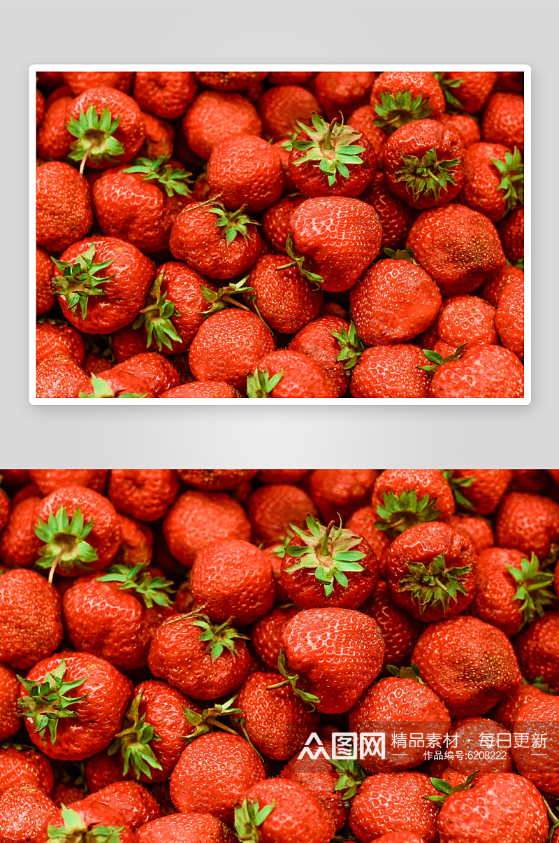 一筐草莓高清摄影图素材