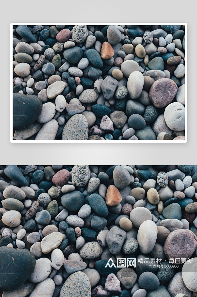 彩色鹅卵石高清摄影图素材