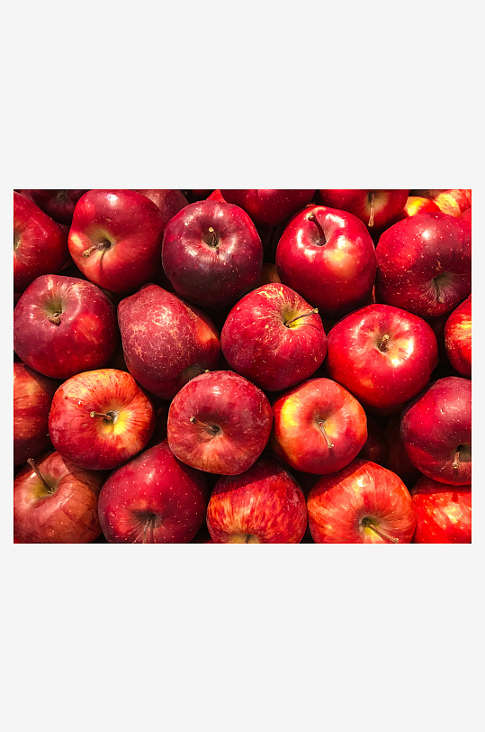 一堆红苹果果实高清图