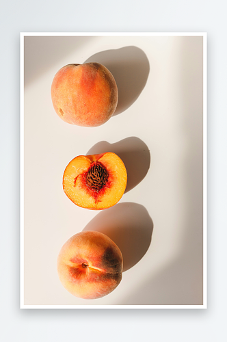 红色桃子高清摄影图
