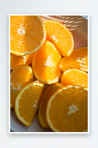 黄色的橙子果实高清图