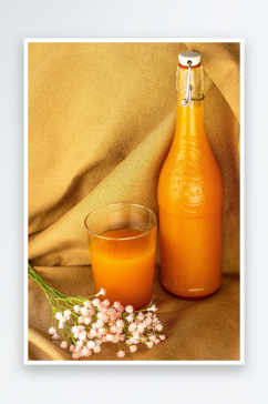 黄色橙汁高清摄影图