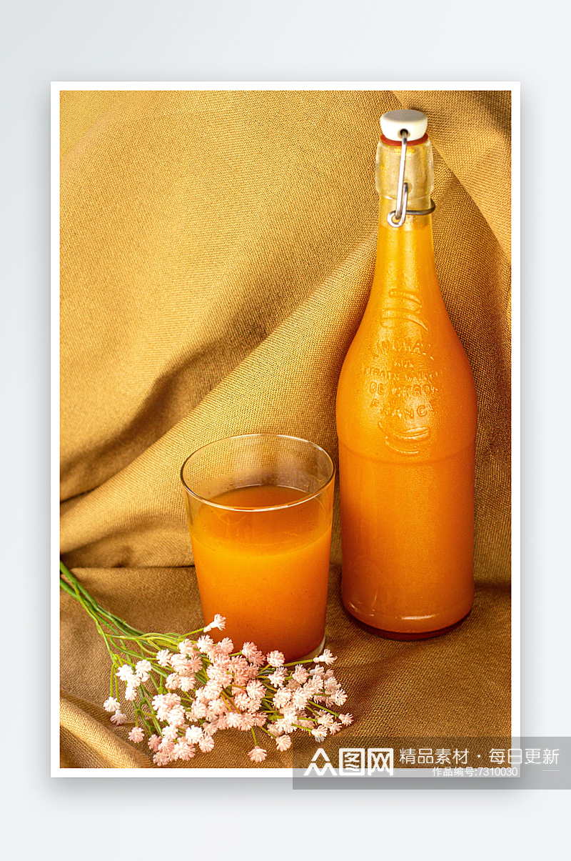 黄色橙汁高清摄影图素材