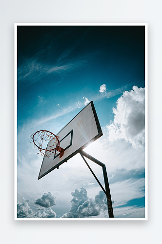 篮球场地高清摄影图