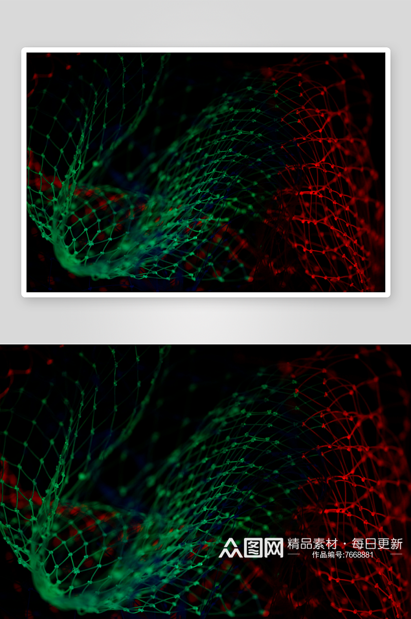 绿色和红色的光影背景素材