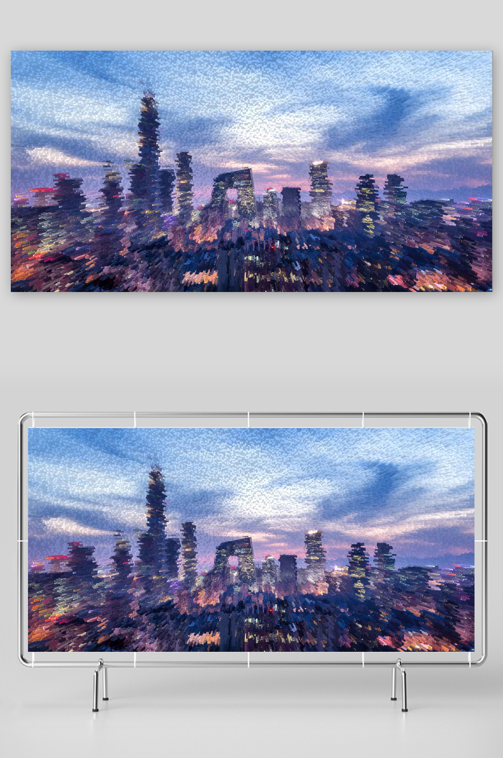 模糊建筑底纹背景图素材