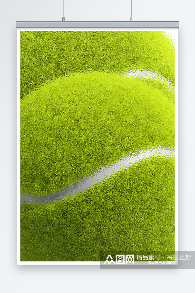扭曲抽象绿色网球背景素材