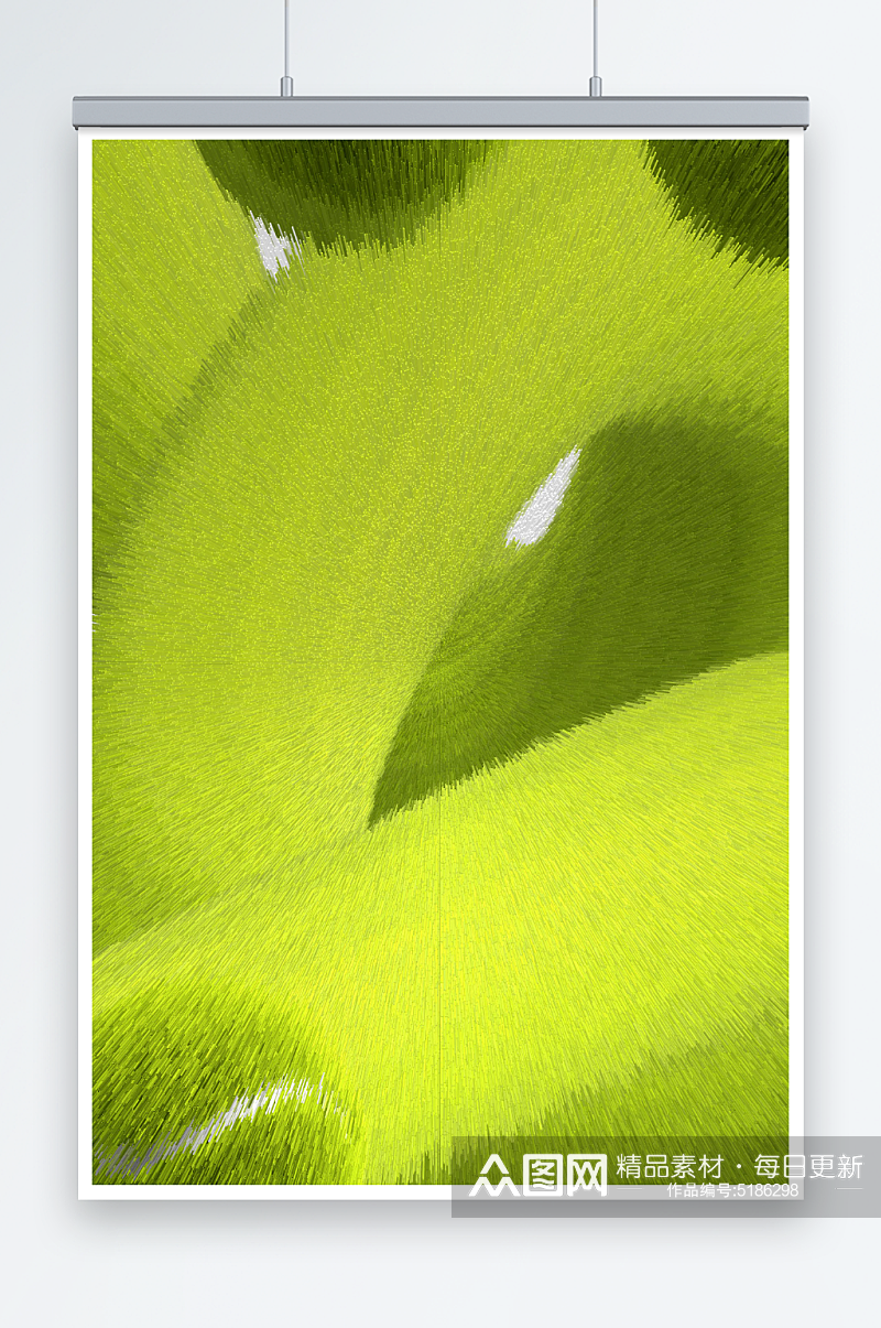 扭曲抽象绿色网球背景素材