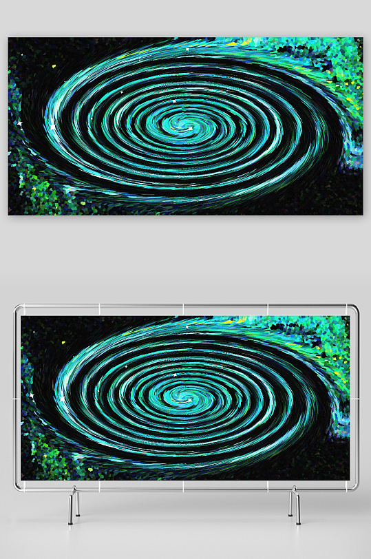 创意动画色彩漩涡背景图片