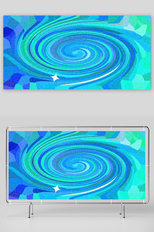 创意动画色彩漩涡背景图片