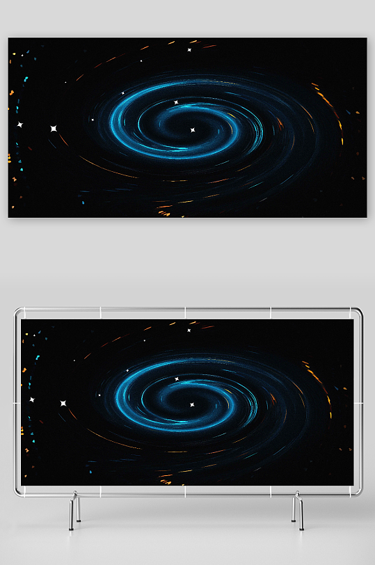 创意动画色彩漩涡背景图片