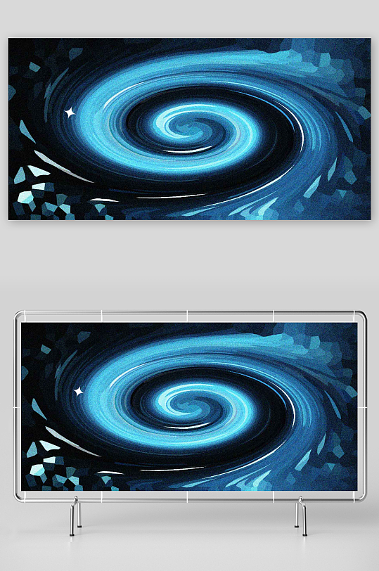 创意动画色彩漩涡背景图片