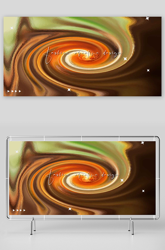 创意动画色彩漩涡背景图片