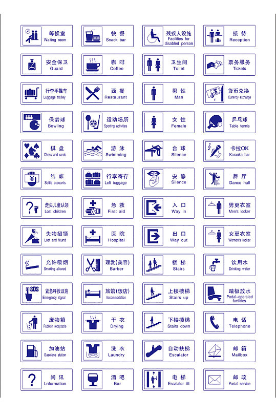 商场超市酒店公共信息标志大全-众图网