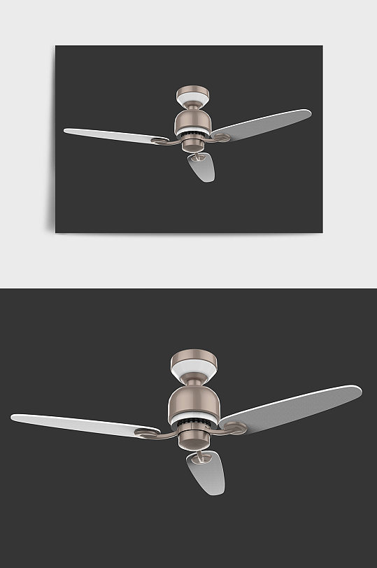 家用电器吊扇风扇C4D模型-众图网