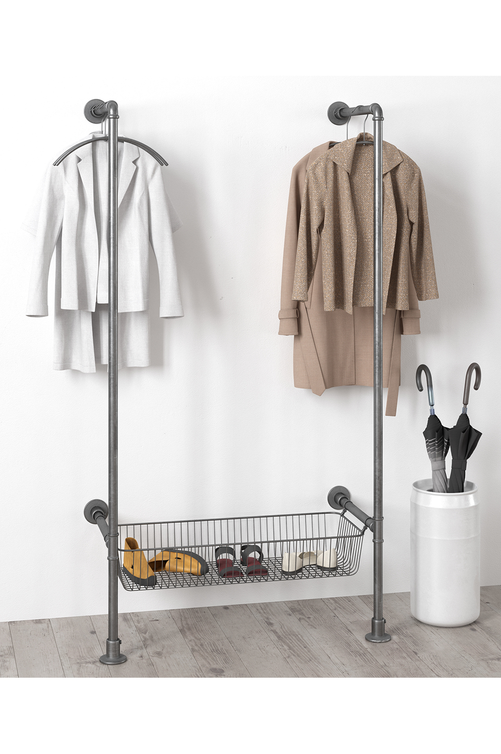 IKEA portis ハンガーラック アイアン 頑丈 ハンガーラック