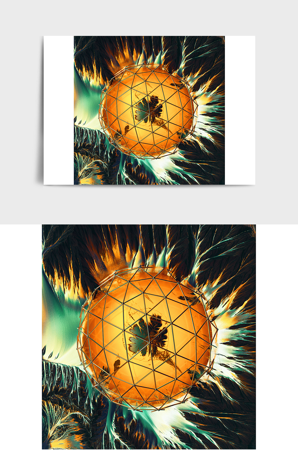 未来科幻世界C4D模型（含灯光贴图）素材