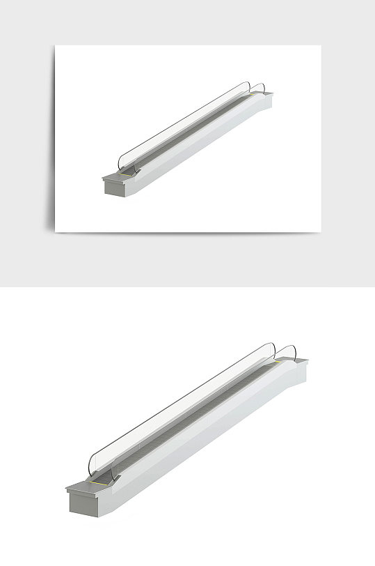 商场电梯扶梯设备C4D模型-众图网