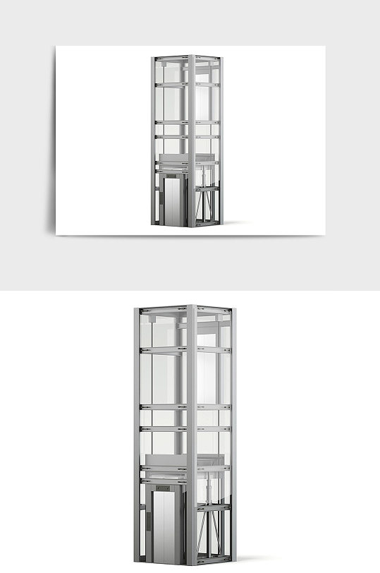 商场电梯观光设备C4D模型