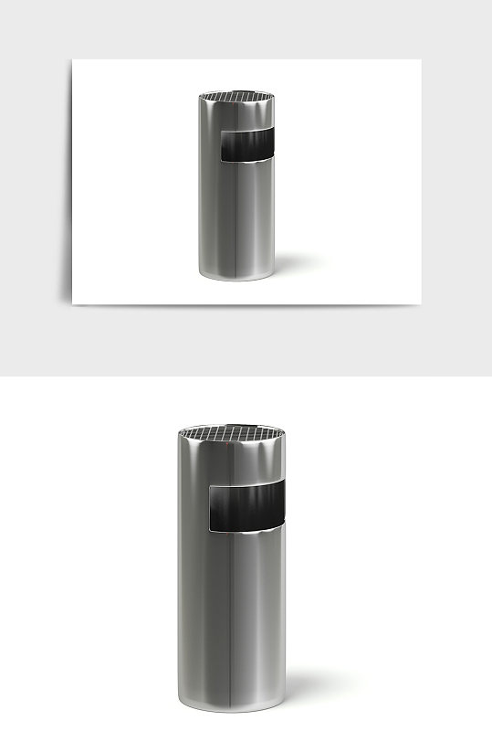 商场垃圾桶设备C4D模型-众图网