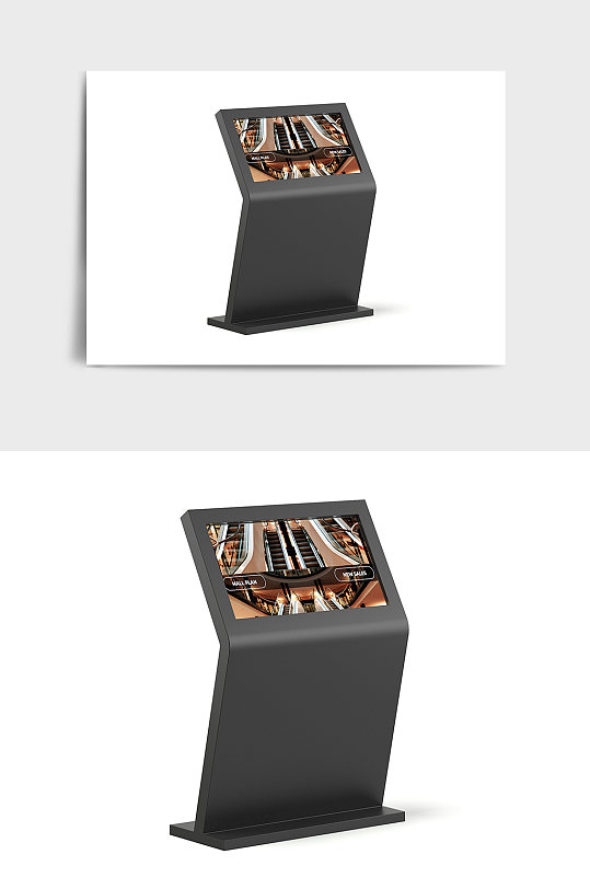 商场专场店展台展位智能引导C4D模型-众图网