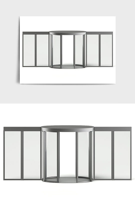 商场电梯自动门设备C4D模型-众图网