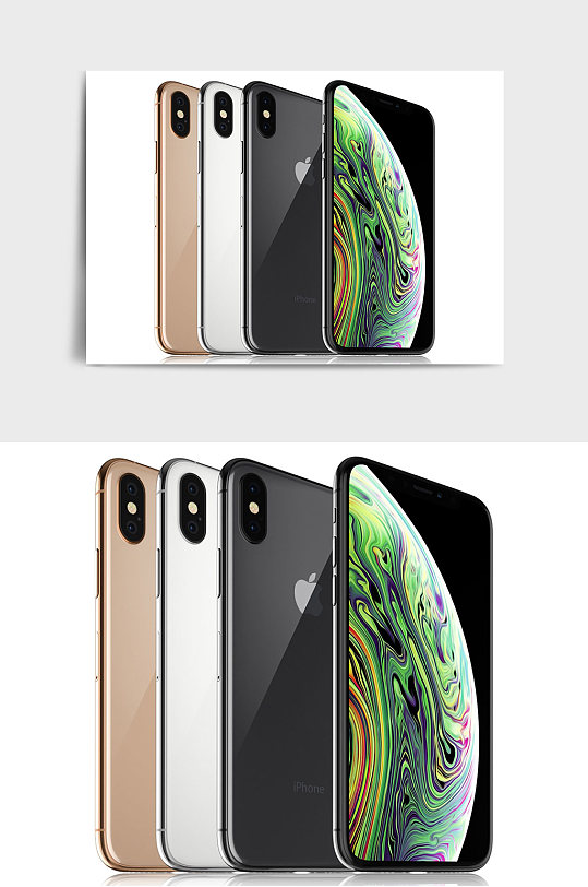 iPhone_Xs苹果手机C4D模型-众图网
