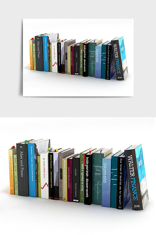 书本装饰摆件3dmax模型