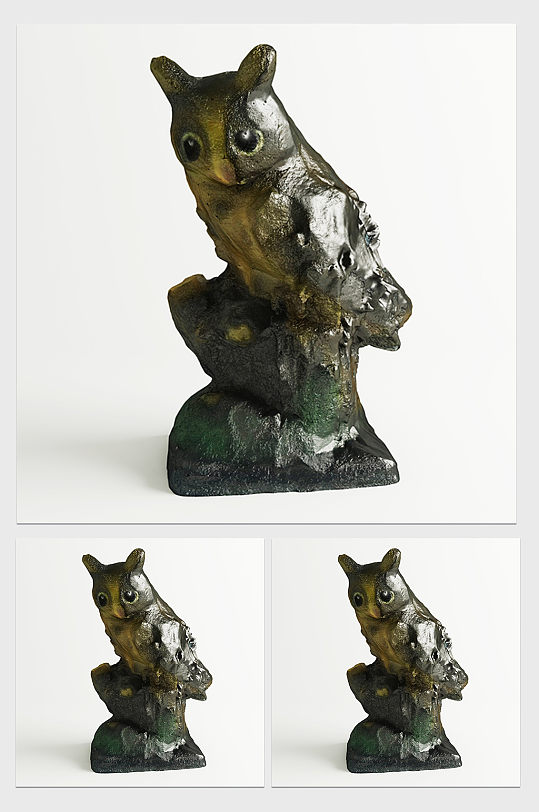 室内装饰猫头鹰摆件3DMAX模型-众图网