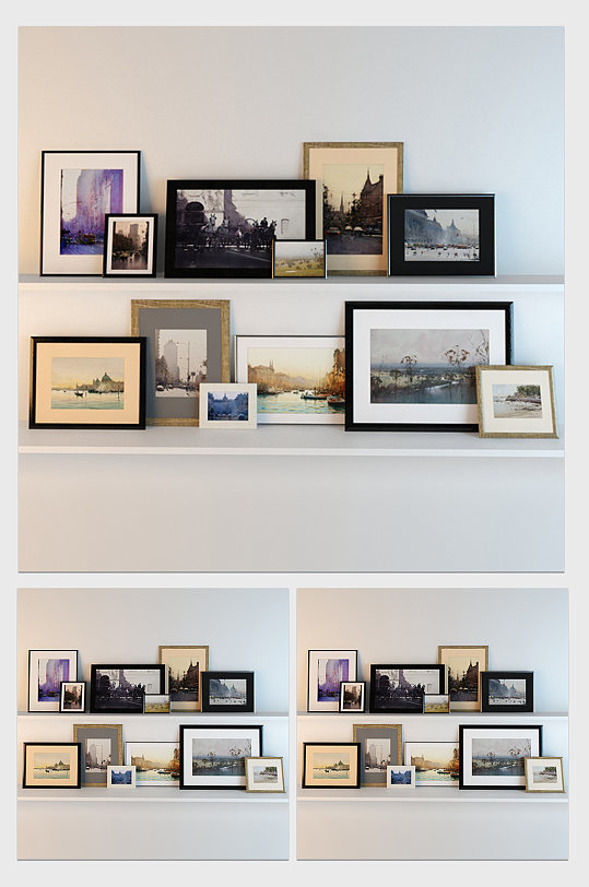 室内装饰相框摆件3DMAX模型-众图网