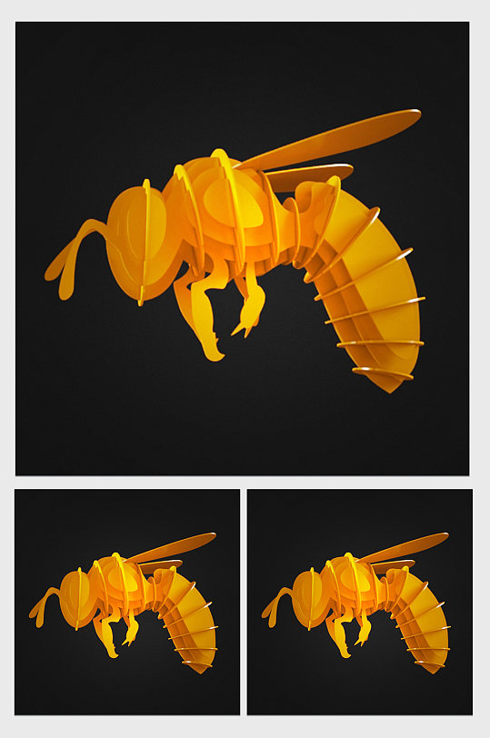 室内装饰蜜蜂摆件3DMAX模型