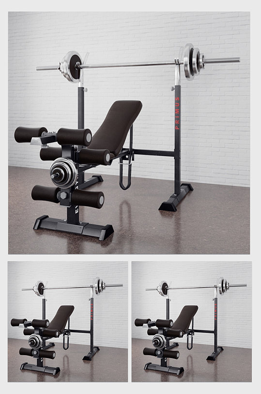 高端无氧运动健身器材C4D模型-众图网