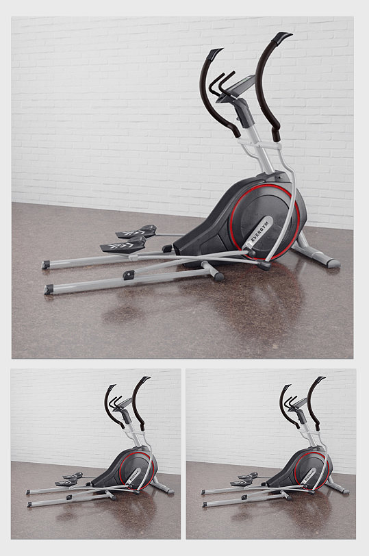 高端家用健身器材C4D模型-众图网