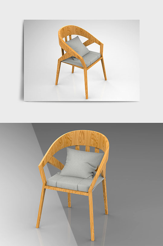 单人椅沙发座椅C4D模型