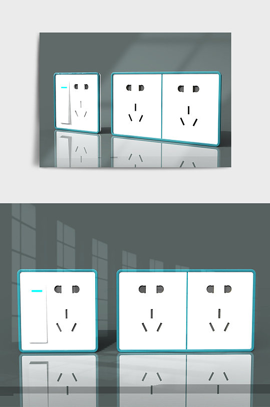 家用开关C4D模型-众图网