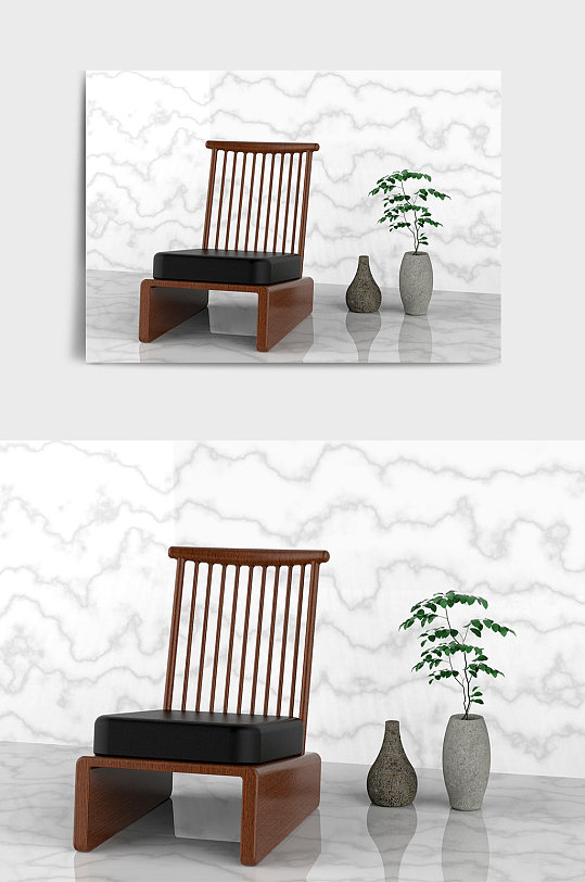 室内家居沙发茶几3D模型-众图网