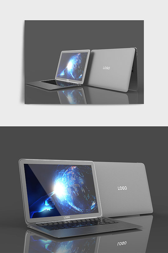 笔记本电脑C4D模型-众图网