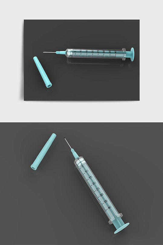 针管医疗用品C4D模型-众图网