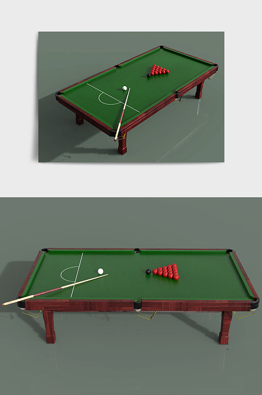 简约台球桌3D模型