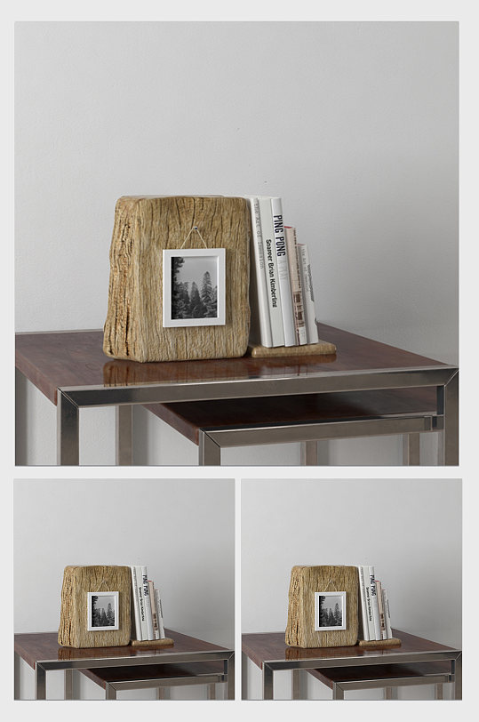 简约装修装饰摆件C4D模型-众图网