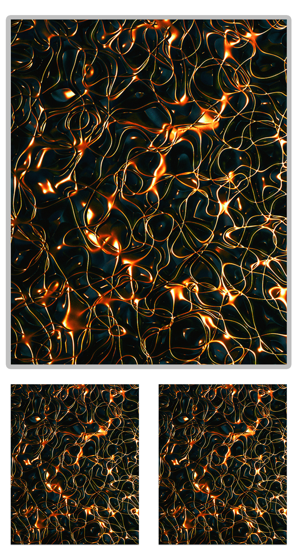 未来科幻世界纹理c4d模型(含灯光贴图)