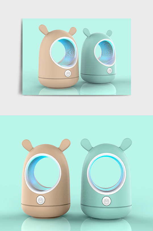 卡通可爱灭蚊灯驱蚊灯驱蚊器3D模型-众图网