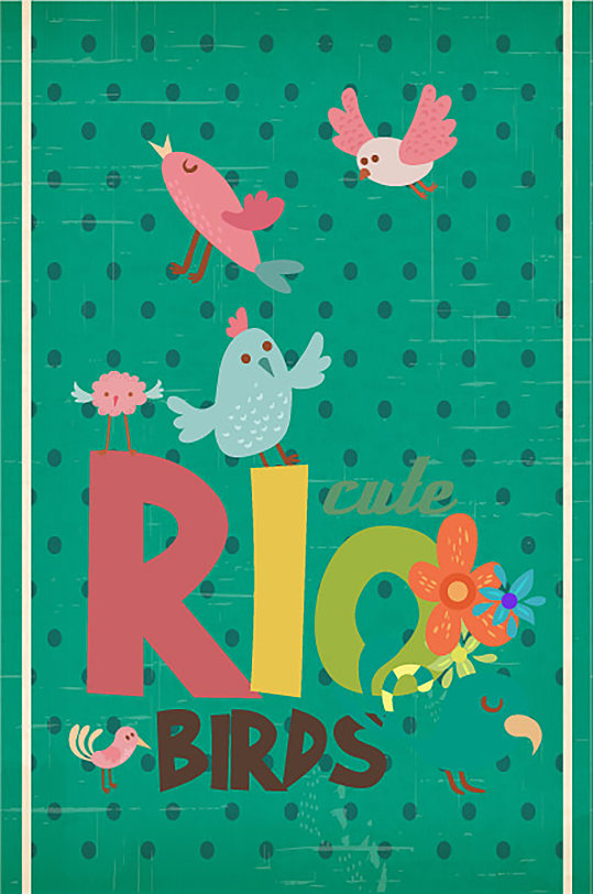 小画报小贴士画板矢量卡通动物元素