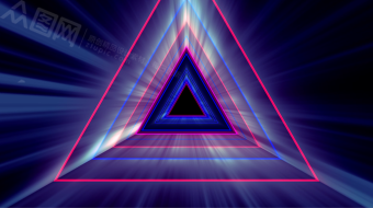 三角线性镭射光舞台背景视频素材-众图网