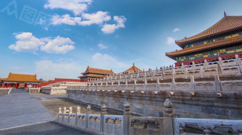 时光烙印故宫流云王城背景视频素材-众图网