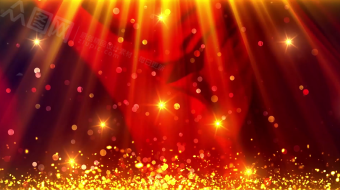 金色粒子光束上升颁奖LED背景视频素材-众图网