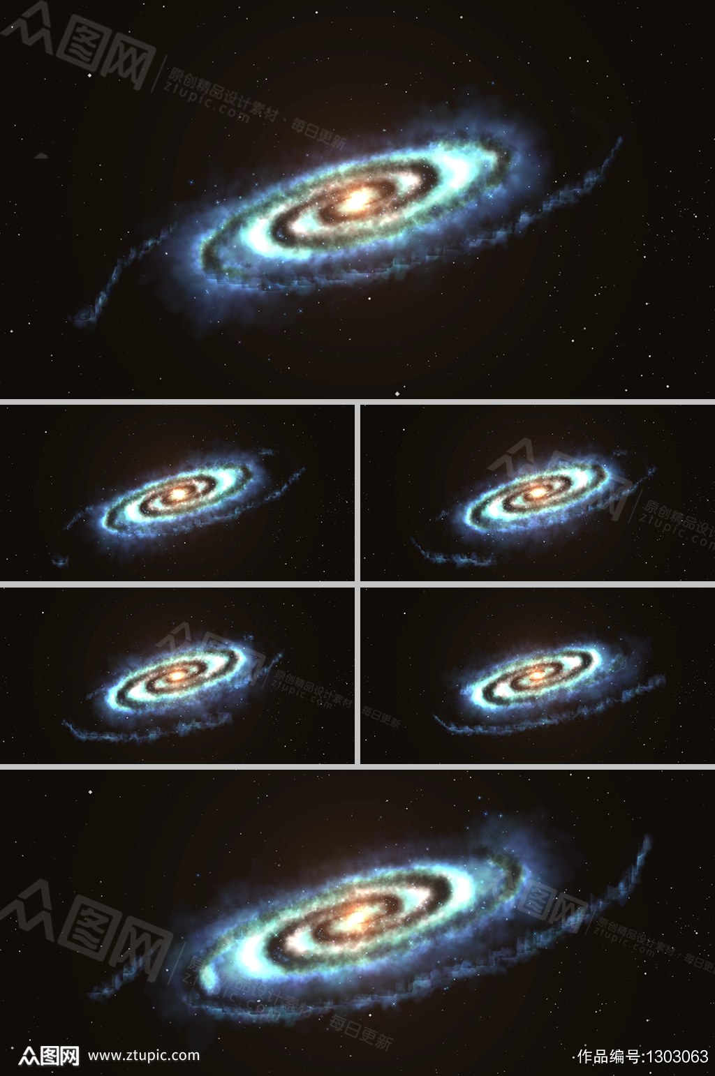 绚丽星河宇宙银河背景视频素材模板下载 编号 众图网
