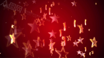 上升圣诞五角星红色卡通背景视频素材-众图网