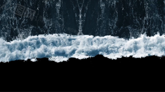 从上而下海浪冲刷转场元素视频素材-众图网