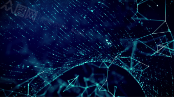 科幻网络高科技数据粒子线转动背景视频素材-众图网